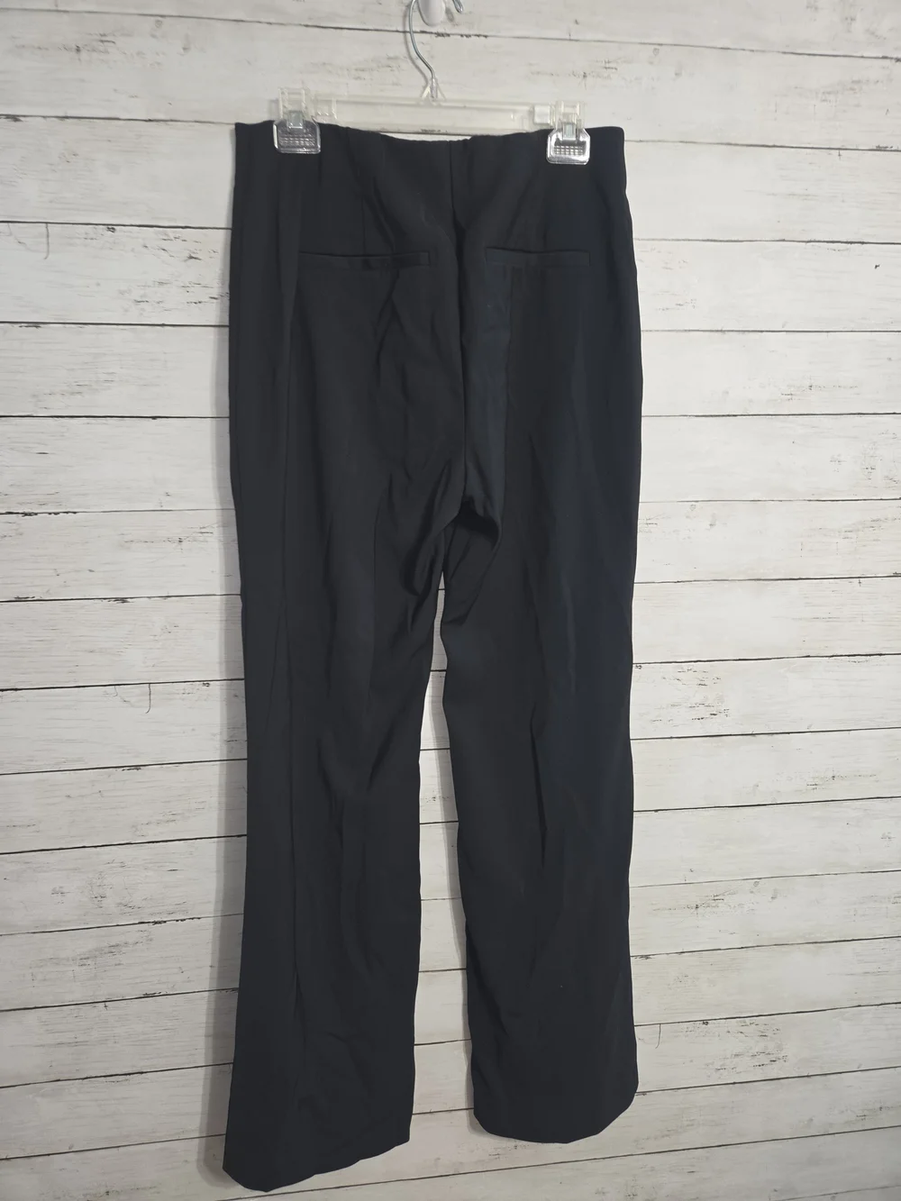 ABERCROMBIE & FITCH Wide-Leg Black Women's Pants Mid Rise Zip Sz 10 Career